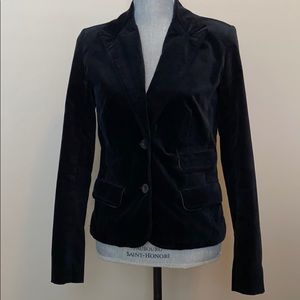 Crushed velvet blazer